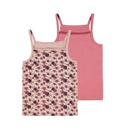 NAME IT KIDS Mädchen NKFSTRAP TOP 2P Deco Rose Flower NOOS Unterhemd, 158-164 von NAME IT