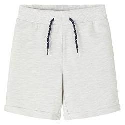 NAME IT Kids Jungen NKMVASSE SWE Long UNB D NOOS Shorts, Light Grey Melange, 140 von NAME IT