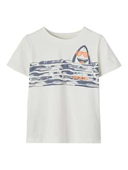 NAME IT Kinder-Jungen Print T-Shirt NMMJAMAN SS TOP (98, White Alyssum) von NAME IT