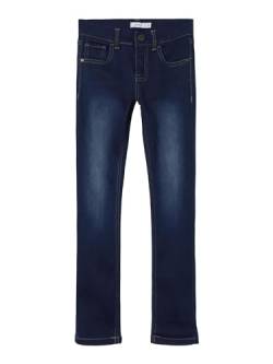 NAME IT M dchen Nkmtheo Dnmthayer Cor1 Swe Pant Noos Hose, Dark Blue Denim, 134 EU von NAME IT