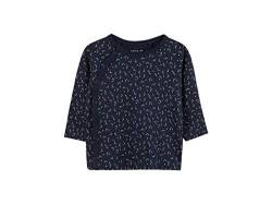 NAME IT Mädchen Longsleeve dunkelblau Bio-Baumwolle 74 von NAME IT