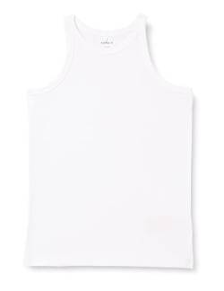 NAME IT Mädchen NKFKAB SL Slim TOP NOOS T-Shirt, Bright White, 116 von NAME IT