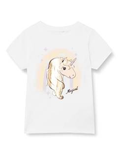 NAME IT Mädchen NMFHIBA SS TOP Box T-Shirt, Bright White, 104 von NAME IT