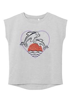 NAME IT Mädchen NMFVIOLET CAPSL TOP H1 T-Shirt, Bright White, 92 von NAME IT