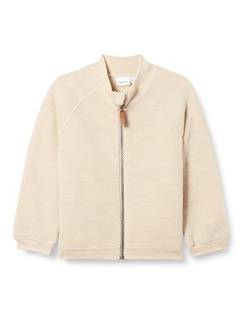 NAME IT Mädchen NMFWMINO Wool Brushed LS Card XXIII Strickjacke, Antler, 98 EU von NAME IT