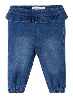 NAME IT Mädchen Nbfbibi Dnmatorinas Swe Pant Noos Hose, Dark Blue Denim, 68 EU von NAME IT