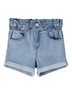 NAME IT Mädchen Nkfbella Dnmtazza Hw Noos Jeans Shorts, Light Blue Denim, 122 EU von NAME IT