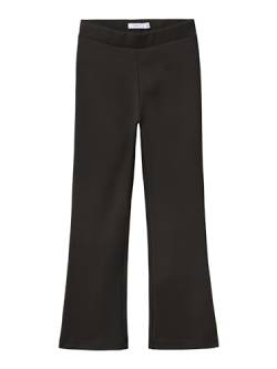 NAME IT Mädchen Nkffrikkali Bootcut Pant Noos Hose, Schwarz (Black Black), 122 von NAME IT