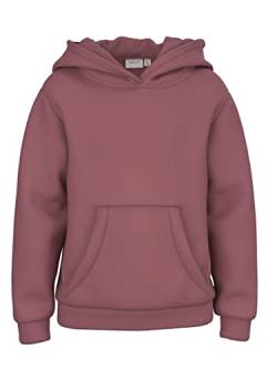 NAME IT Mädchen Nkflena Sweat Wh Bru Noos Kapuzenpullover, Rosa, 116 EU von NAME IT