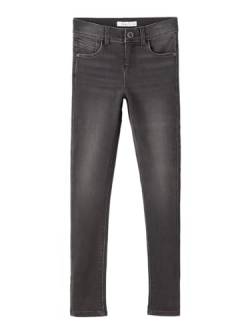 NAME IT Mädchen Nkfpolly Dnmtasis Pant Noos Hose, Dark Grey Denim, 104 EU von NAME IT