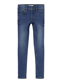 NAME IT Mädchen Nkfpolly Dnmtax buks Noos Hose, Blue Denim, 110 EU von NAME IT