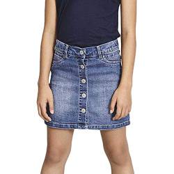 NAME IT Mädchen Nkftegani Dnm 2278 A-shape Skirt Noos Rock, Medium Blue Denim, 98 EU von NAME IT