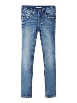 NAME IT Mädchen Nkmpete Dnmtonson 2676 Pant Noos Hose, Medium Blue Denim, 116 EU von NAME IT