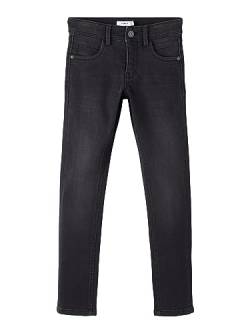 NAME IT Mädchen Nkmsilas Dnmtax Pant Noos Hose, Black Denim, 104 EU von NAME IT