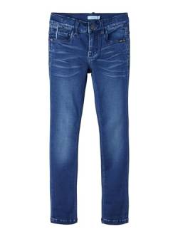 NAME IT Mädchen Nkmtheo Dnmclas Pant Noos Hose, Dark Blue Denim, 104 EU von NAME IT