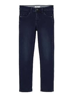 NAME IT Mädchen Nkmtheo Dnmtax buks Noos Hose, Dark Blue Denim, 158 EU von NAME IT