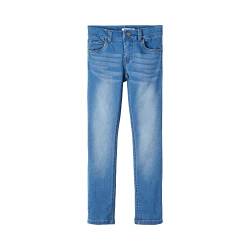 NAME IT Mädchen Nkmtheo Dnmthayer Cor1 Swe Pant Noos Hose, Blue Denim, 128 EU von NAME IT