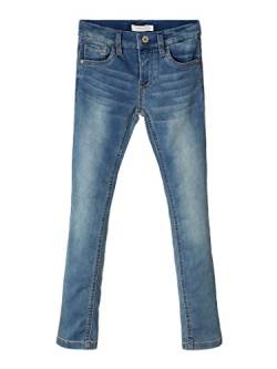 NAME IT Mädchen Nkmtheo Dnmthayer Cor1 Swe Pant Noos Hose, Light Blue Denim, 134 EU von NAME IT