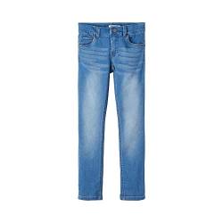 NAME IT Mädchen Nkmtheo Dnmthayer Cor1 Swe Pant Noos Hose, Medium Blue Denim, 92 EU von NAME IT