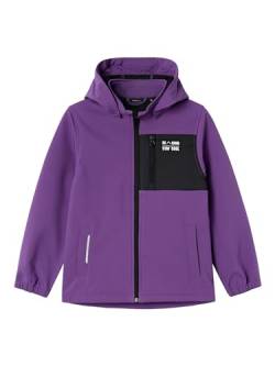 NAME IT Mädchen Regenjacke nknALFA Softshell (158/Plum) von NAME IT