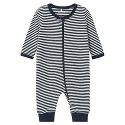 NAME IT Unisex NBNNIGHTSUIT Zip Y/D CORE NOOS Schlafstrampler, Dark Sapphire, 50 von NAME IT