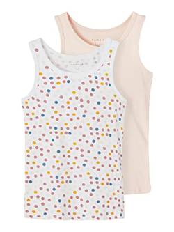 Name IT Mädchen Nmftank 2p Peach Whip Dot Noos Baby-und Kleinkind-Tank-Top, 86 (2er Pack) von NAME IT