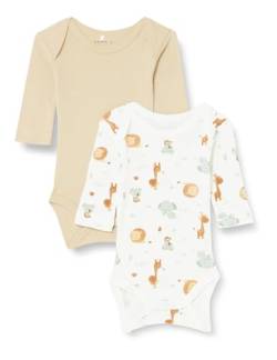 Name It Animal Baby Long Sleeve Body 2 Units 18 Months von NAME IT