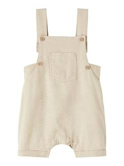 Name It Baby-Jungen NBMJEFALLO Shorts Overall Jumpsuit, Silver Filigree, 80 von NAME IT