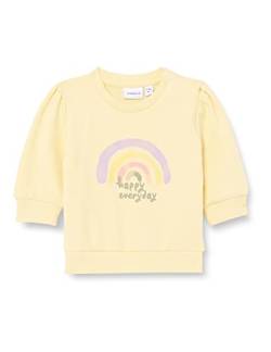 Name It Baby-Mädchen NBFHAINBOW LS Light Sweat UNB Sweatshirt, Double Cream, 80 von NAME IT