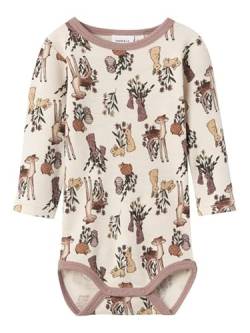 Name It Baby-Mädchen NBFWILLIT Wool LS XXIII Body, Antler, 56 von NAME IT