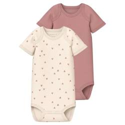 Name It Buttercream Hearts Short Sleeve Body 2 Units 18 Months von NAME IT