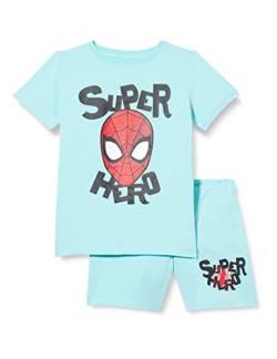 Name It Jungen NMMAJS Spiderman SS NIGHTSET MAR Schlafanzug, Tibetan Stone, 92 von NAME IT