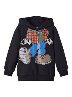 Name It Jungen NMMAKBA Mickey SWE W Hood BRU WDI Kapuzenpullover, Black, 92 von NAME IT