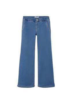 NAME IT Mädchen Nkfsalli Wide Jeans 8293 -To Noos, Light Blue Denim, 134 von NAME IT