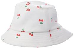 name it Baby Girls NMFFILLIPA Bucket HAT Hut, Bright White/AOP:Cherry Print, 46/47 von NAME IT