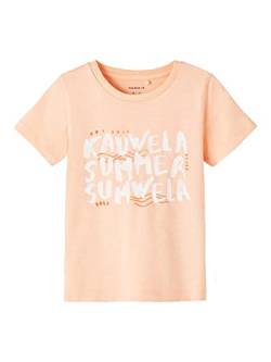 name it Boy's NMMFREDERIK SS TOP Box T-Shirt, Peach Nectar, 92 von NAME IT