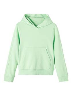 name it Girl's NKFDIANE LS Short Sweat WH UNB Sweatshirt, Green Ash, 122/128 von NAME IT