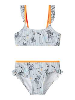 name it Girl's NKFZERTA Bikini, Crystal Seas, 158/164 von NAME IT