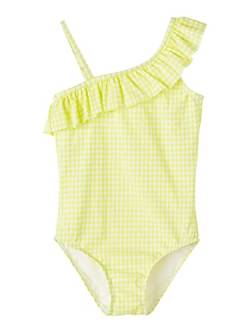 name it Girl's NKFZILINE Swimsuit Box Badeanzug, Lemon Tonic, 110/116 von NAME IT