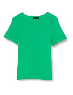 name it Girl's NLFDIDA SS Square Neck Top, Bright Green, 134/140 von NAME IT
