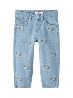 name it Girl's NMFBELLA HW Shaped AN Jeans 1778-TE F Hose, Light Blue Denim, 110 von NAME IT