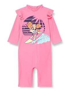 name it Girl's NMFMIRI PAWPATROL 3/4 UV Suit CPLG Badeanzug, Knockout Pink, 92 von NAME IT