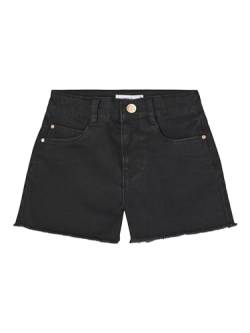 name it Mädchen NKFROSE HW MOM DNM 8222-YA NOOS Shorts, Black Denim, 104 von NAME IT