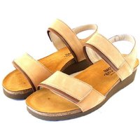 NAOT Naot Aisha weit natur Damen Schuhe Sandalen Leder Nubuk Fußbett 16557 Sandalette von NAOT