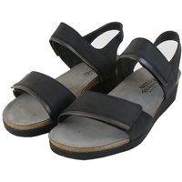 NAOT Naot Aisha weit schwarz matt Damen Schuhe Sandalen Leder 19080 Sandalette von NAOT