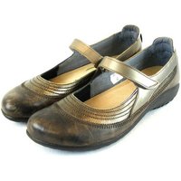 NAOT Naot Kirei grau metallic Damen Schuhe Echt-Leder Wechselfußbett 17441 Ballerina von NAOT