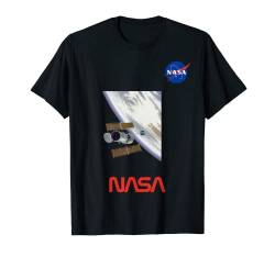 NASA Klassisch Weltraum Farben Hubble Orbiting Earth T-Shirt von NASA Meatball Logo Weltraum Top vintage Designs