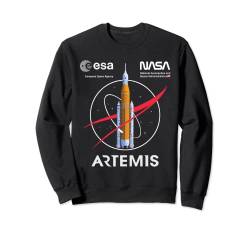 NASA Artemis Mission SLS Worm and ESA Logo Sweatshirt von NASA - Official