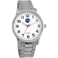 NASA Quarzuhr NASA Herrenarmbanduhr mit Lederarmband Edelstahlarmband, Astronaut von NASA