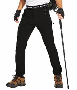 NATUVENIX Wanderhose Herren, Leichte Outdoor Hosen für Herren Wasserabweisend Trekkinghose Schnell Trocknende Reisenhose Männer Stretch Arbeitshose von NATUVENIX